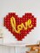 55 Inch -Heart Balloons and Love Balloons, Foil Balloon Set with Gold Love (Red Gold) 12.5 x 8.6 x 0.6 inches